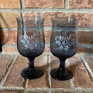 Vtg Pfaltzgraff Yorktown Tumblers Glasses Set of 2